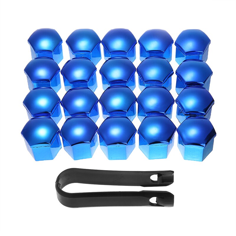 Sales Pcs Mm Blue Red Car Wheel Nut Caps Grandado