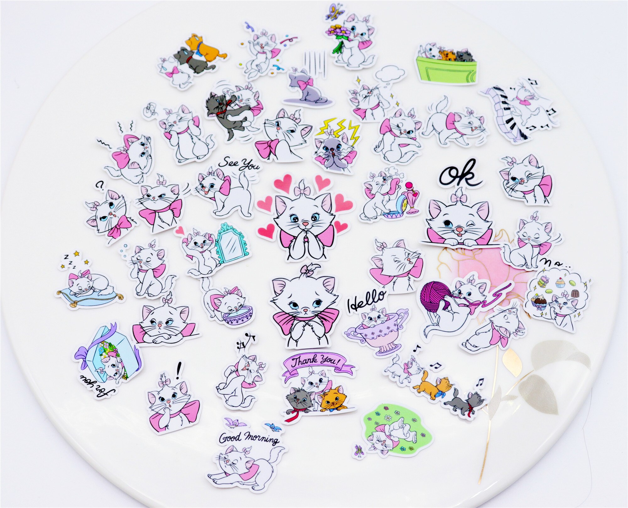 Pcs Kawaii Self Made Kat Stickers Scrapbooking Grandado