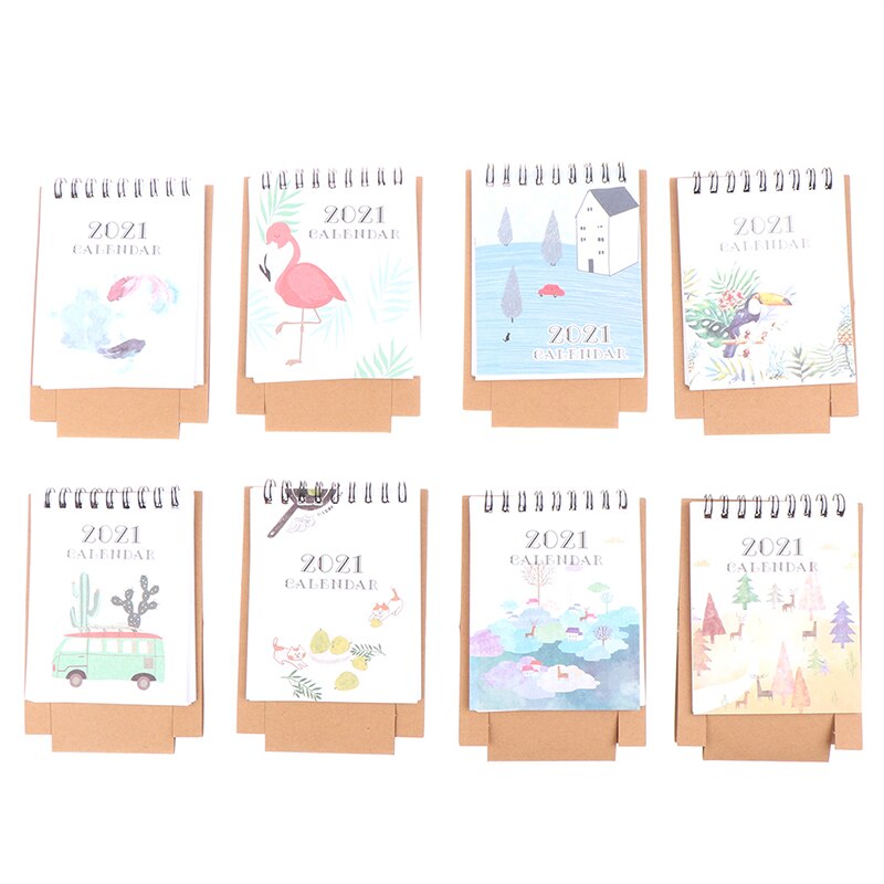 Verse Cartoon Mini Flamingo Desktop Papier Kalende Grandado