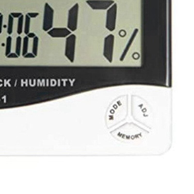 HTC 1 Digitale Thermometer Hygrometer Klok Wekker Grandado