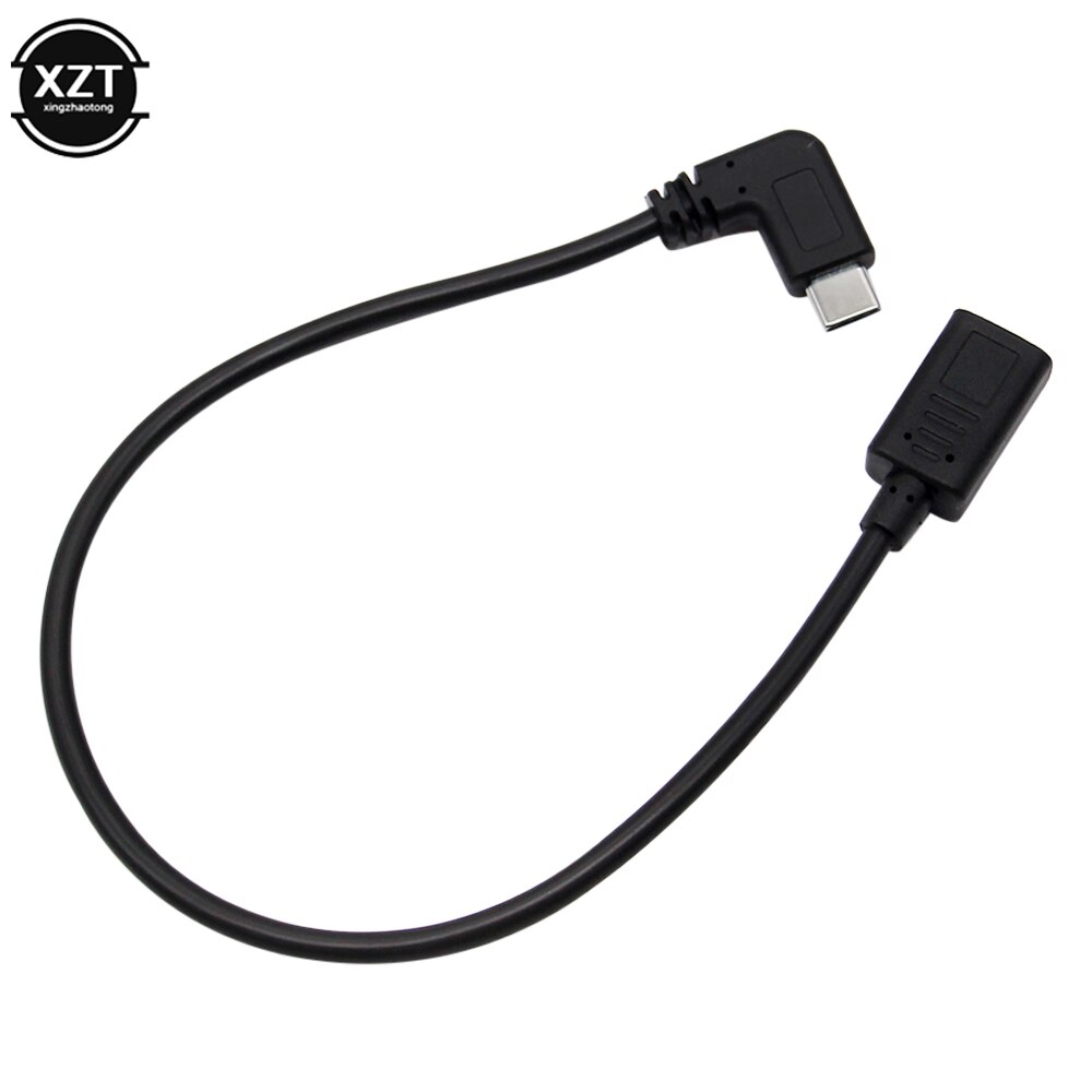 27cm tip C USB 3 1 erkek USB C dişi 90 derece uzat Grandado