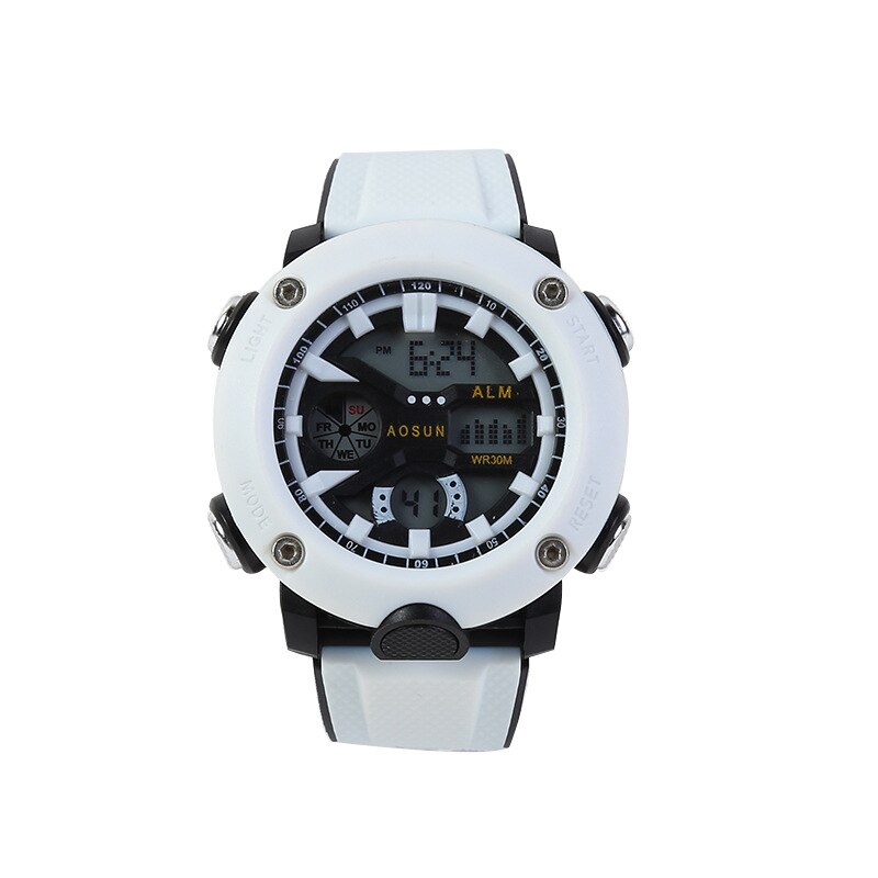 Reloj Digital Led Para Hombre Cron Grafo De Lujo Con Fecha