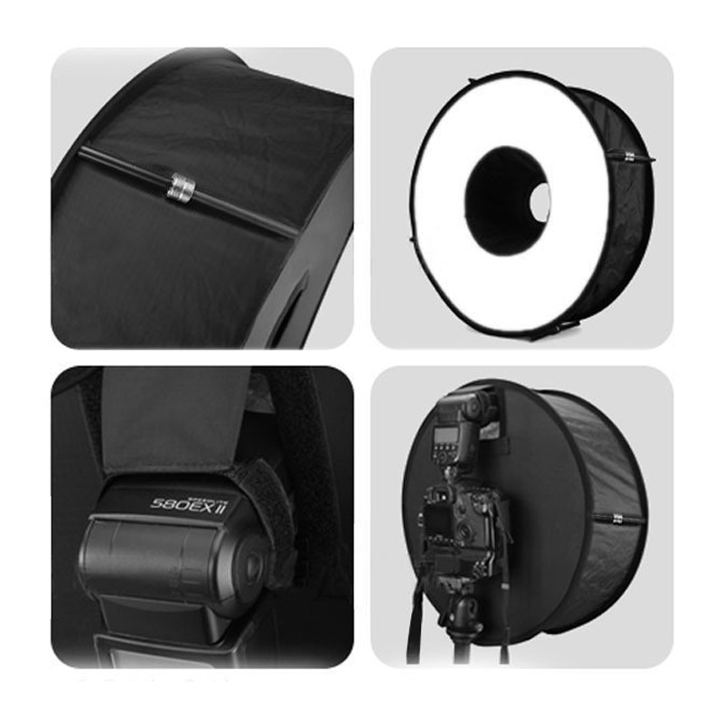 Universal Cm Ring Softbox Speedlight Round Style Grandado