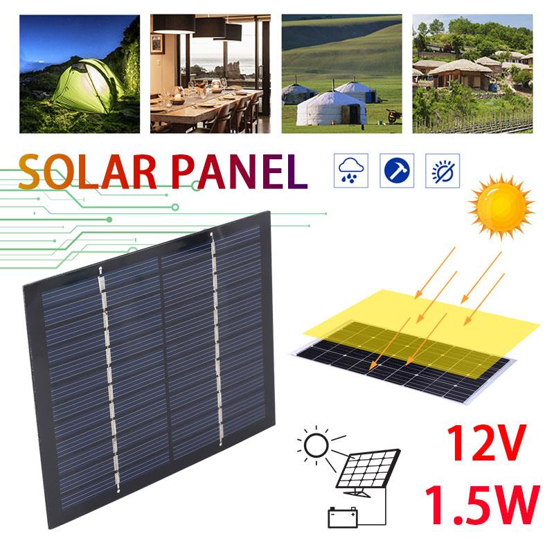 Equipo De Carga Solar De Panel Solar PET 1 5 W 12V Grandado