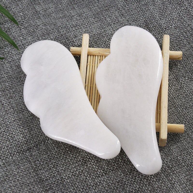 Natuurlijke Witte Jade Stone Guasha Massage Tool S Grandado