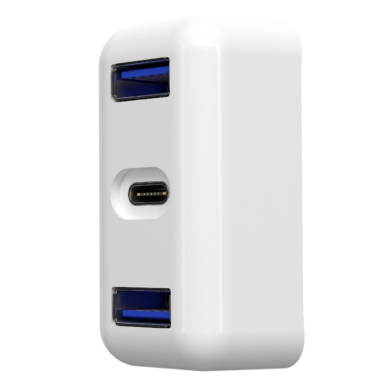 30W USB C Energie Adapter Docking Bahnhof Drehen Dual USB3 0 USB C