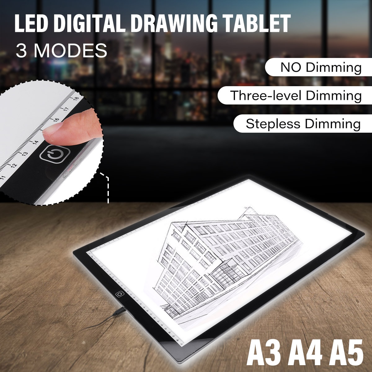 A A A Usb Powered Ultra Thin Led Drawing Board Pad Animation