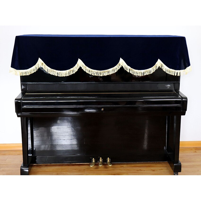 Opvouwbaar Soft Wasbare Goud Fluwelen Piano Cover Grandado