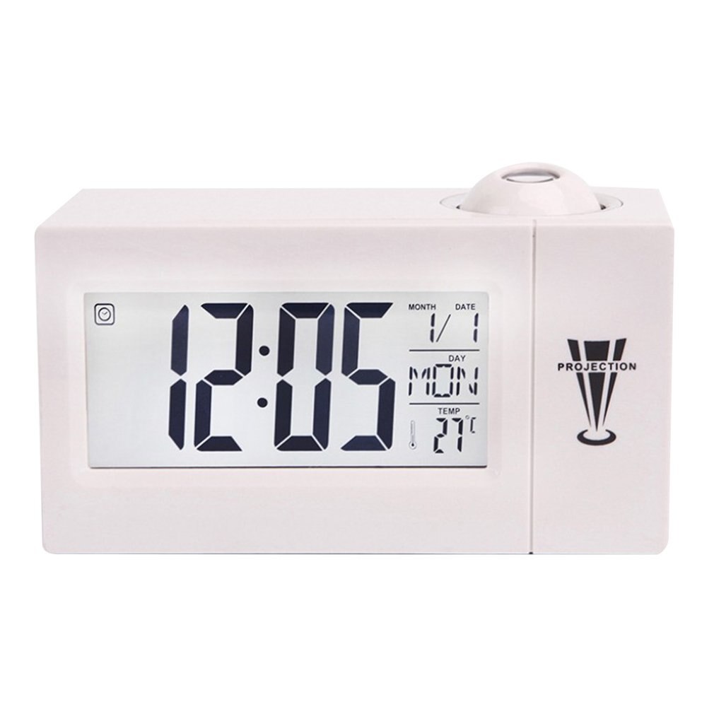 Horloge électronique à thermomètre rectangulaire Grandado