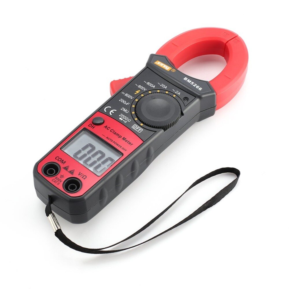 BM5266 Handheld Digital Clamp Meter Multimeter 1999 Count AC DC Volt