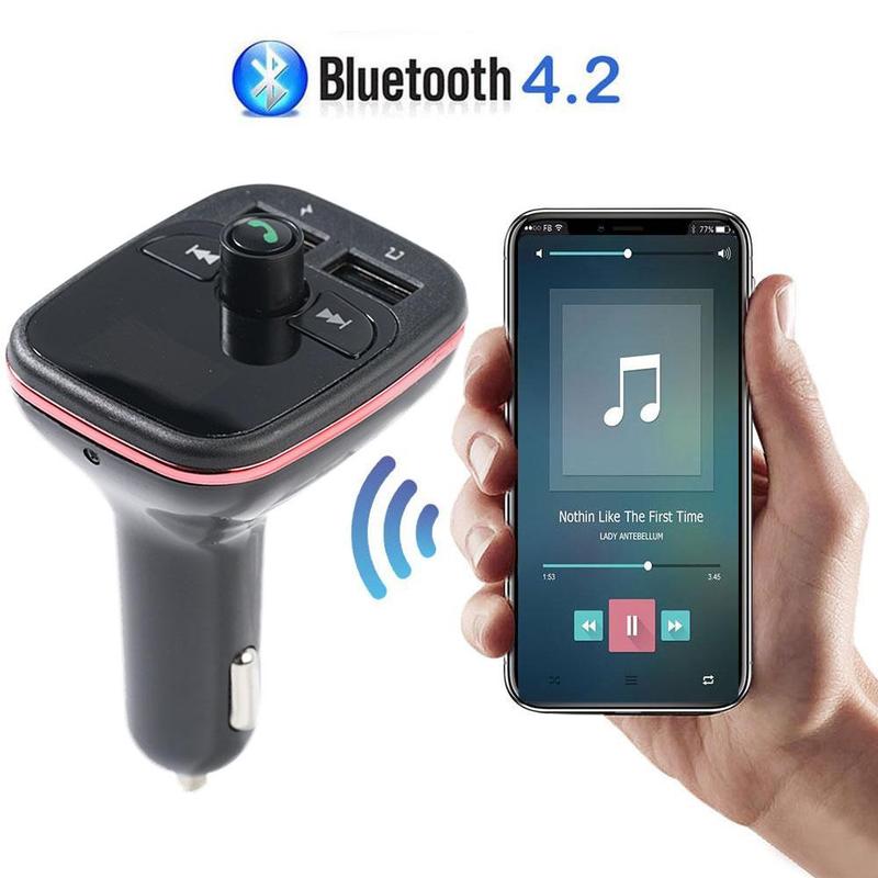 Qc Freisprecheinrichtung Fm Sender Auto Bluetooth Karte Adapter