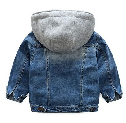 Jongens Jas Kleding Herfst Winter Hooded Denim Jas Voor Baby Meisjes