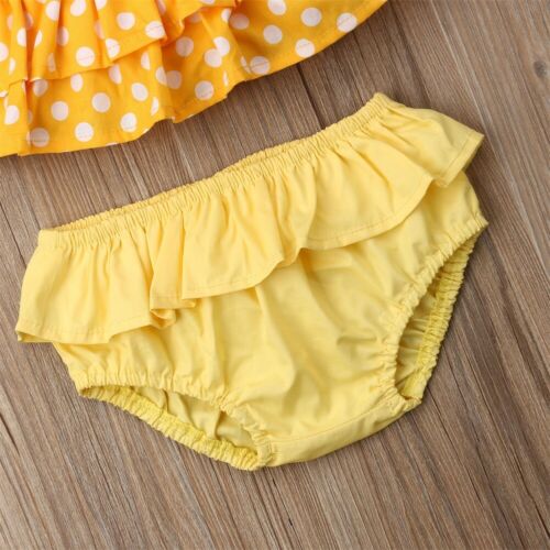 Baby Girl Pieces Bikini Set Polka Dot Top Briefs Grandado