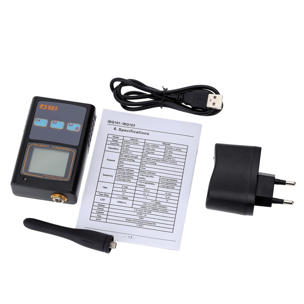 Handheld Cymometer Digital Lcd Frequenz Z Hler Mit Uhf Antenne