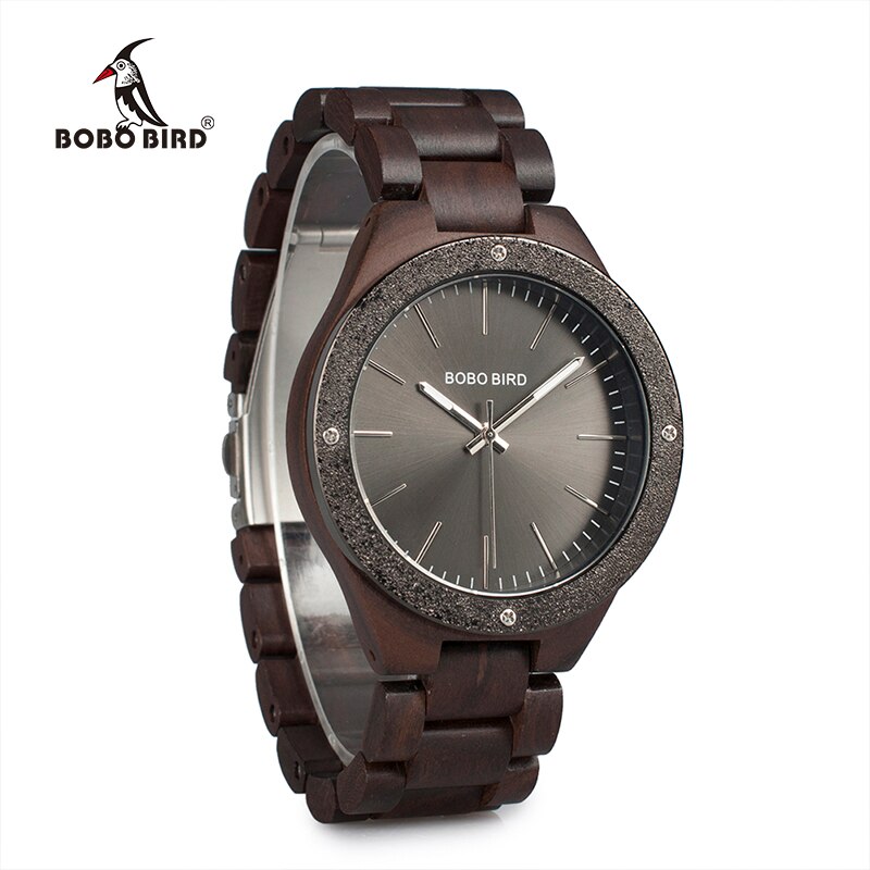 Bobo Vogel Horloge Mannen Quartz Houten Horloges T Grandado