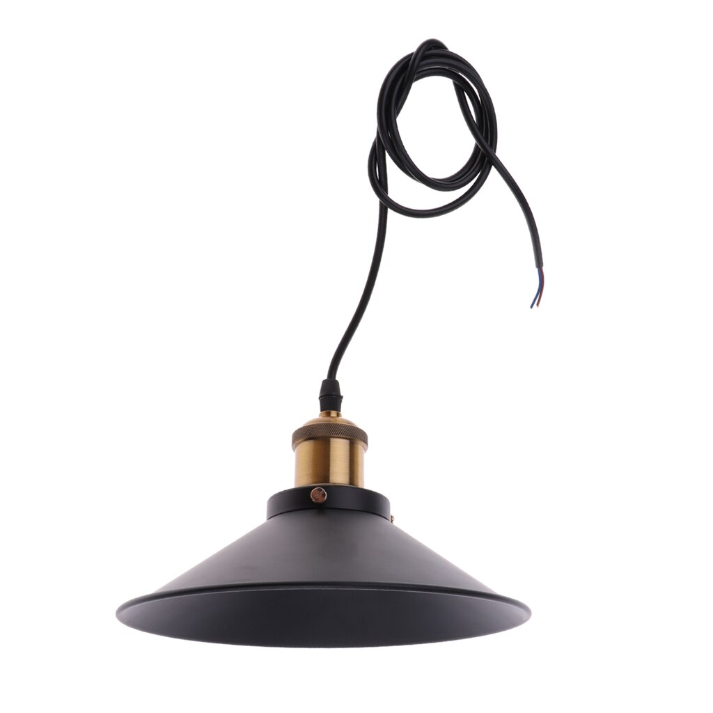 Industriel Vintage Noir Suspension Abat Jour R Tro Grandado