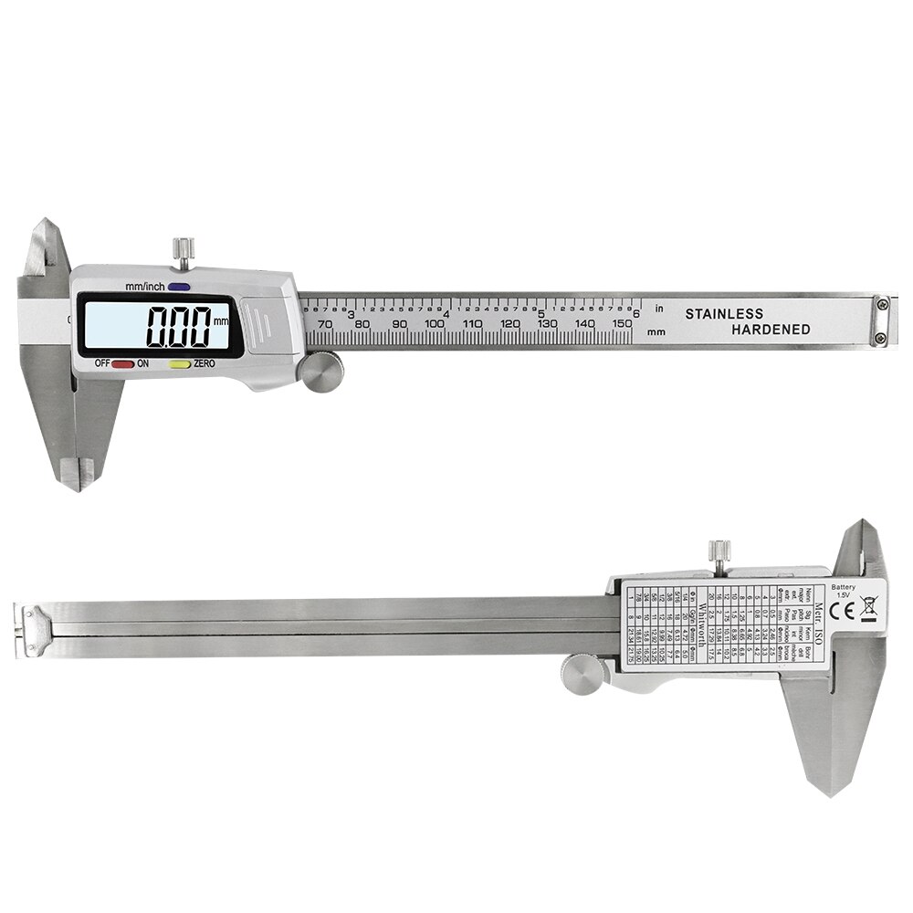 Inch Mm Digital Calipers Stainless Steel Elec Grandado