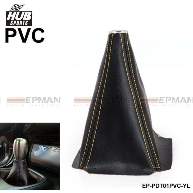 Bota De Cambio De Pvc Negra Jdm De Carreras Para Perilla De Cambio De