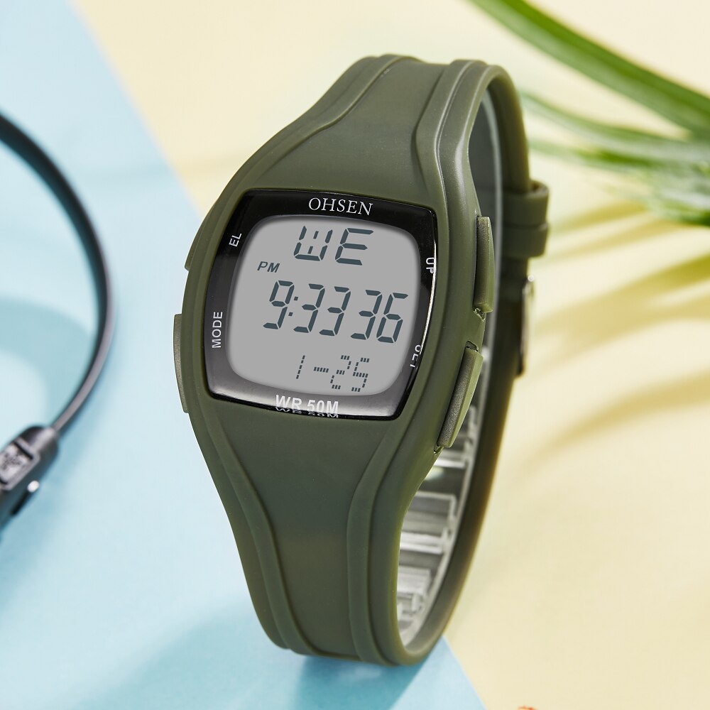 Digitale Led Vrouwen Sport Horloges Mode Groene Si Vicedeal