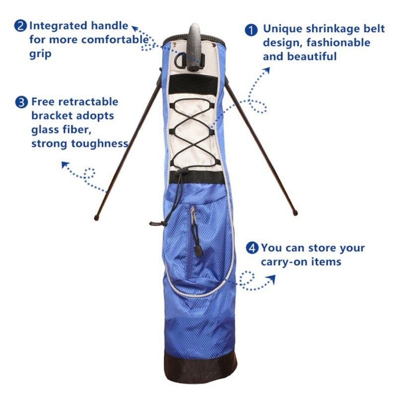 Grote Capaciteit Draagbare Golf Stand Bag Standaar Grandado