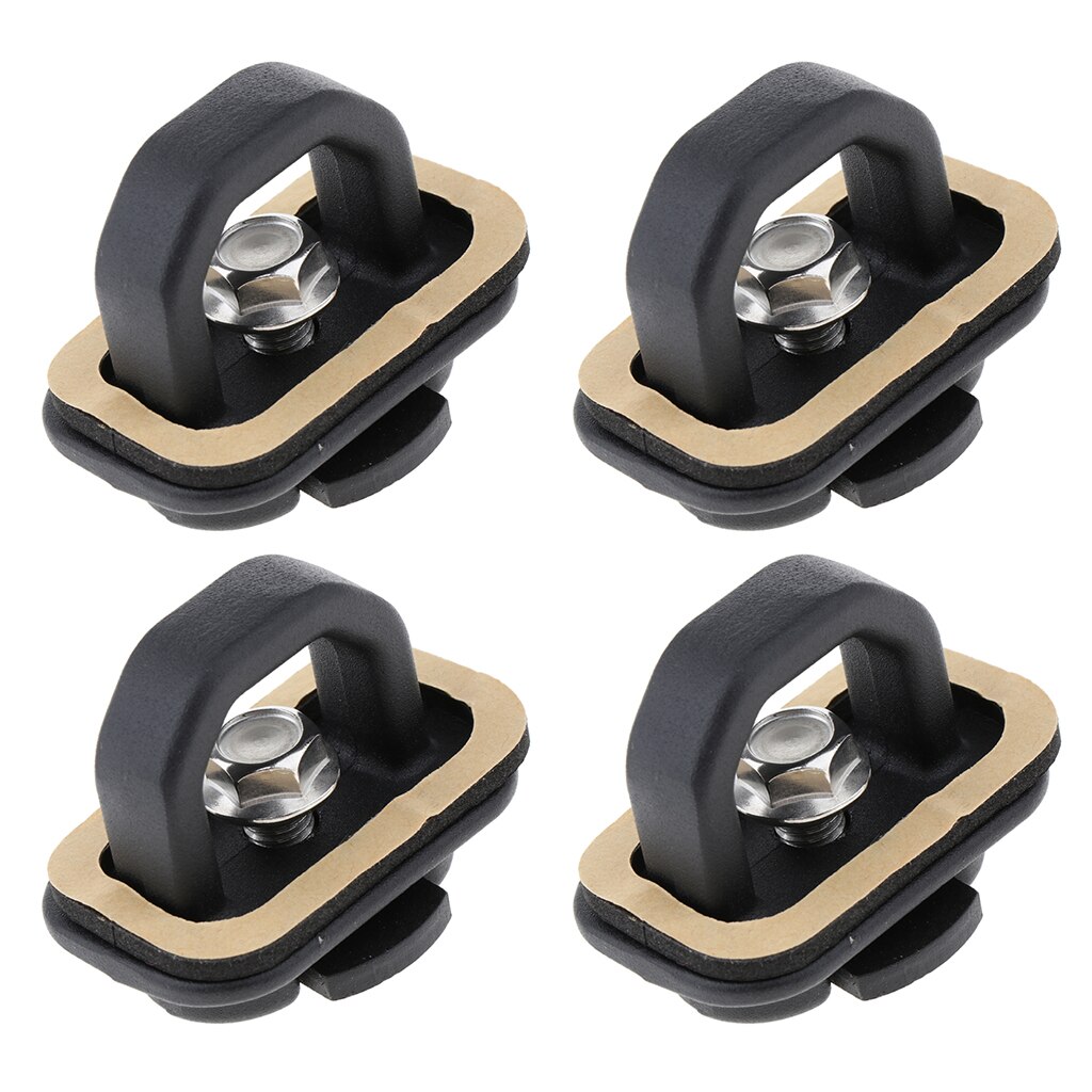 4 Pcs Brand And Bull Ring Retractable Truck Bed Side Wall Tie Down