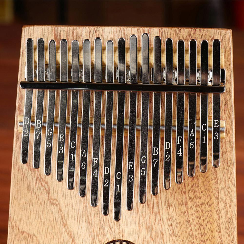 Gecko Teclas Piano De Pulgar Kalimba De Madera De Caoba En C Mbira