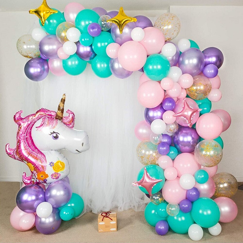 Uds De Cumplea Os De Unicornio Arco De Globos Set De Guirnaldas