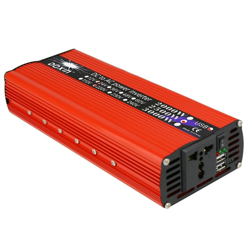 W Dual Usb Auto Omvormer Dc V Ac V Conver Grandado