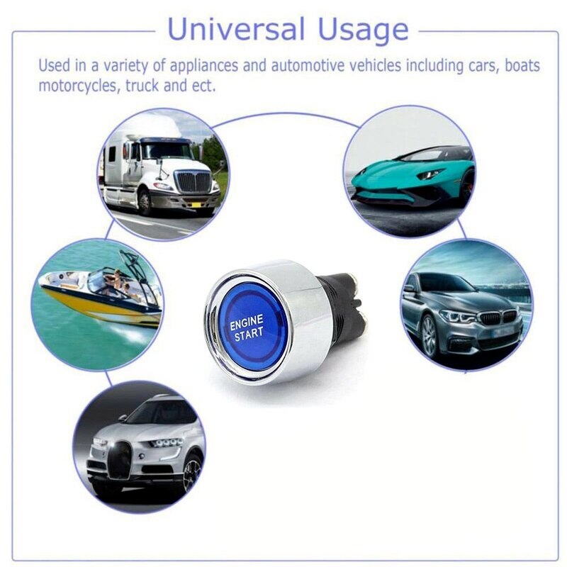 Universele Auto Motor Startknop Keyless Knop Start Vicedeal