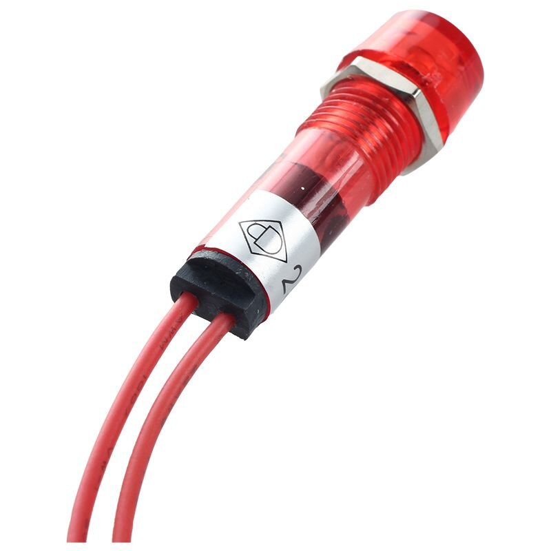 Neon Indicator Pilot Signal Lamp Red Light AC 250V Grandado