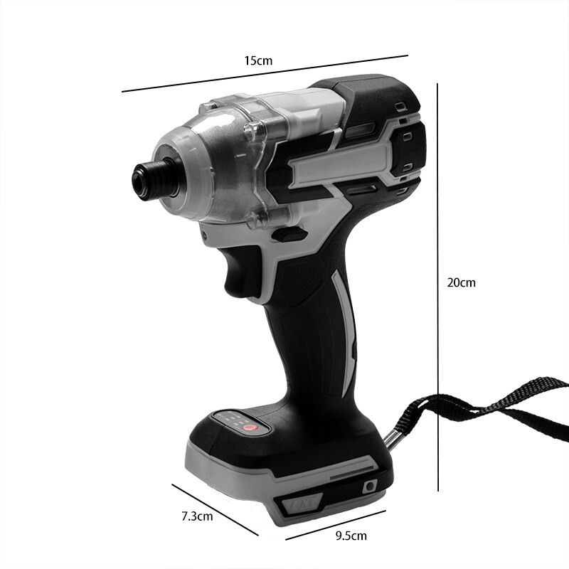 Llave de impacto eléctrica sin escobillas de 18V 520nm destornillador