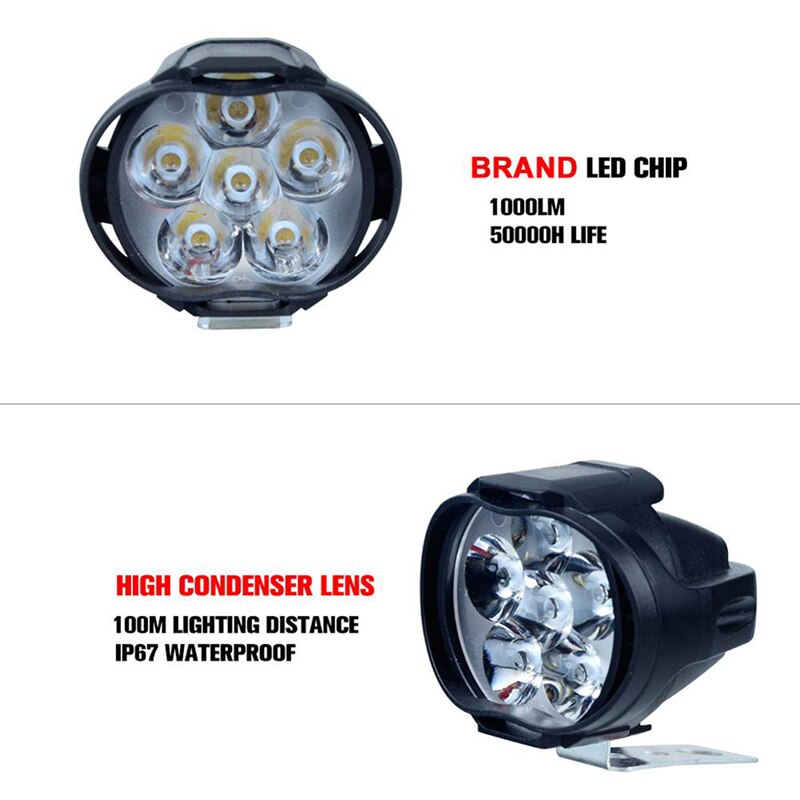 Paar Led Spotlight Spot Light Motorfiets Kopla Grandado