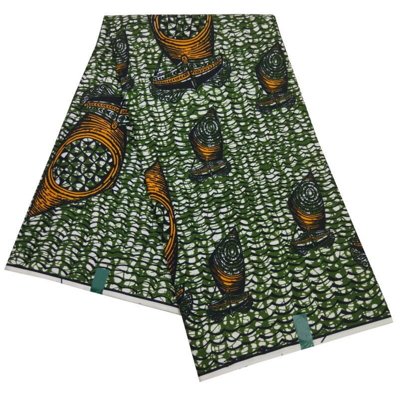 Nigeriaanse Afrikaanse Polyester Goth Print Stof A Grandado