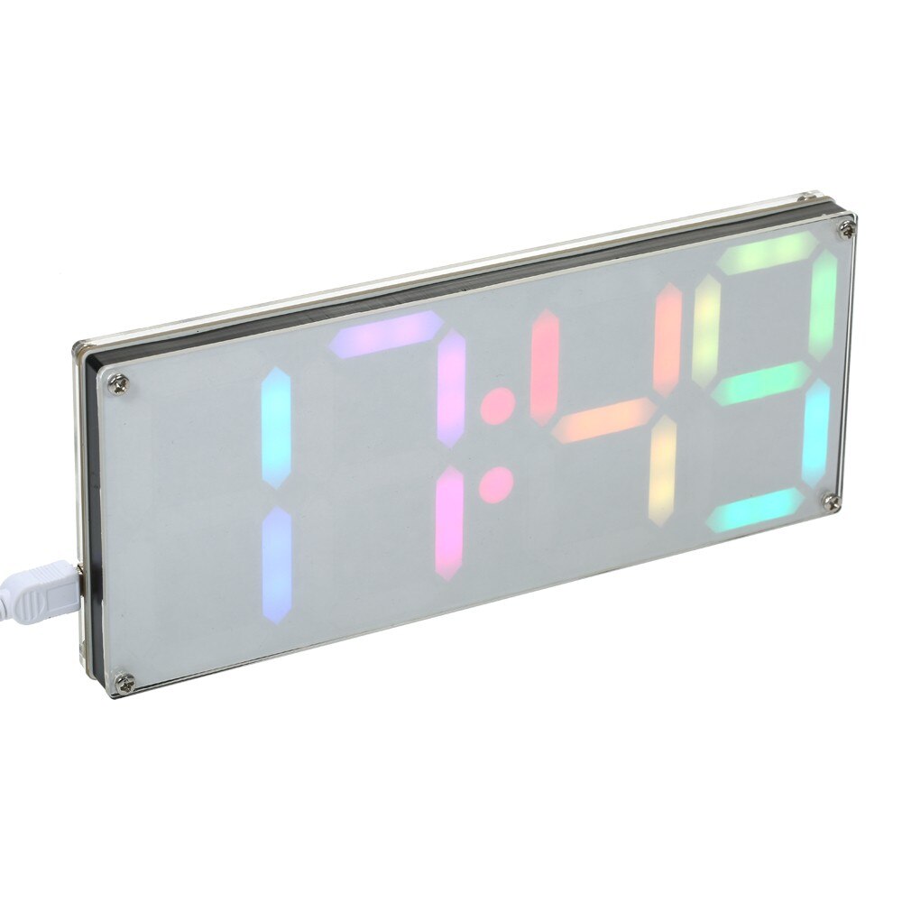 DS3231 DIY 4 Ziffer Digital LED Uhr Bausatz Mit Regenbogen Farben Und