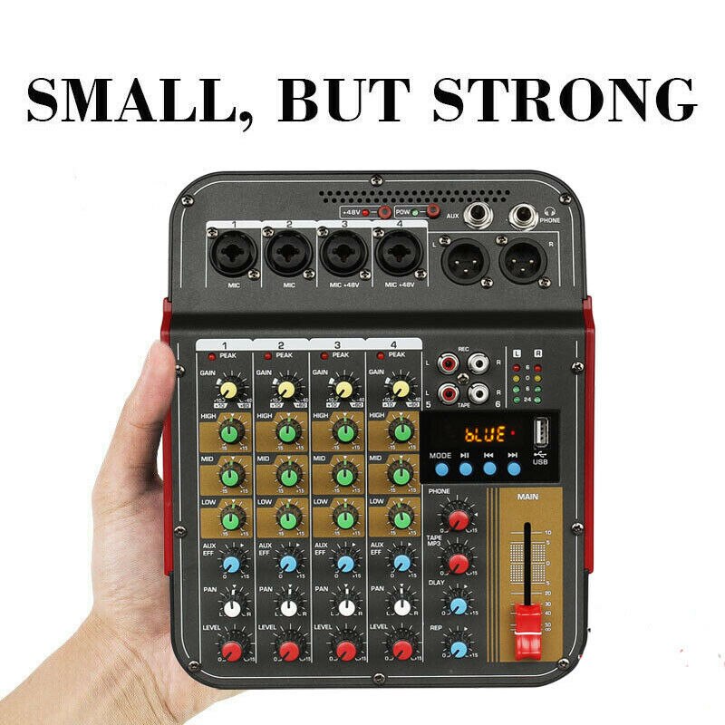 Draagbare Kanalen Usb Mini Sound Mixing Console Grandado