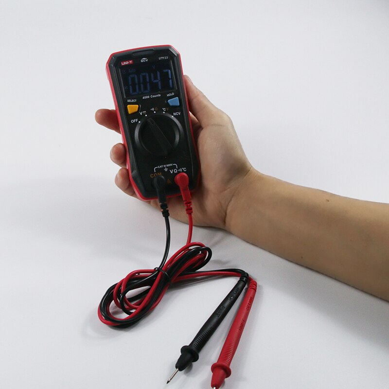 UNI T UNIT UT123 Mini Digital Multimeter Auto Range Data Hold AC DC