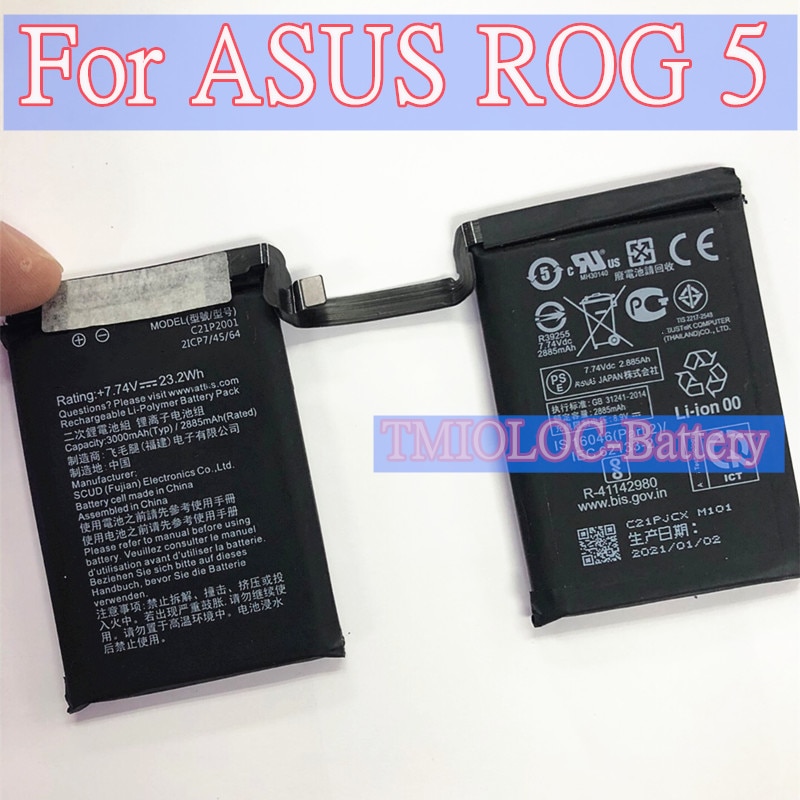 Original C P Mah Battery For Asus Rog Phone S Pro Zs Ks