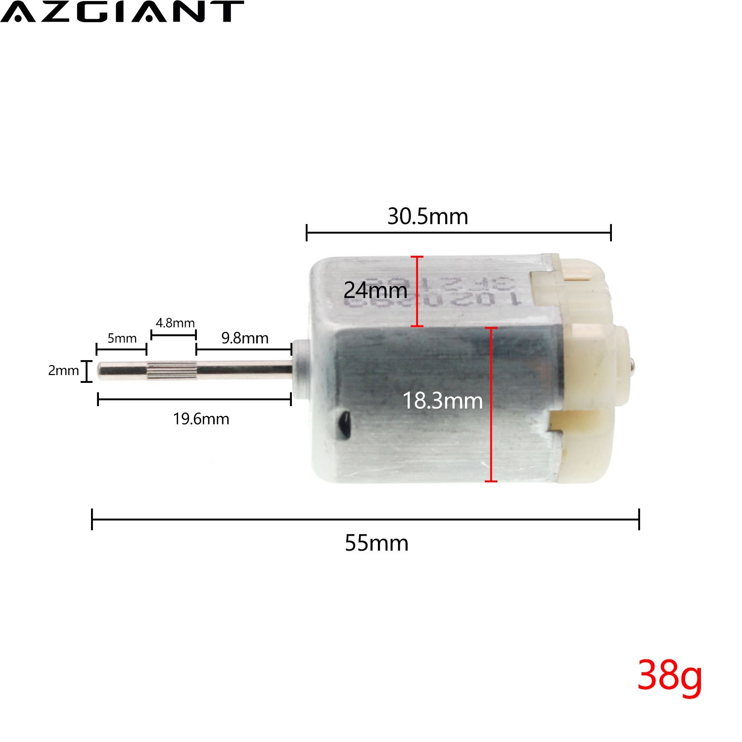 Azgiant Mm Mikro Dc Motor Fc Araba Elektrikl Grandado