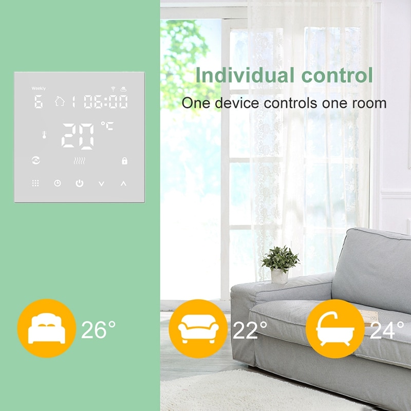 Wifi Clever Thermostat Temperatur Regler Elektrisc Grandado