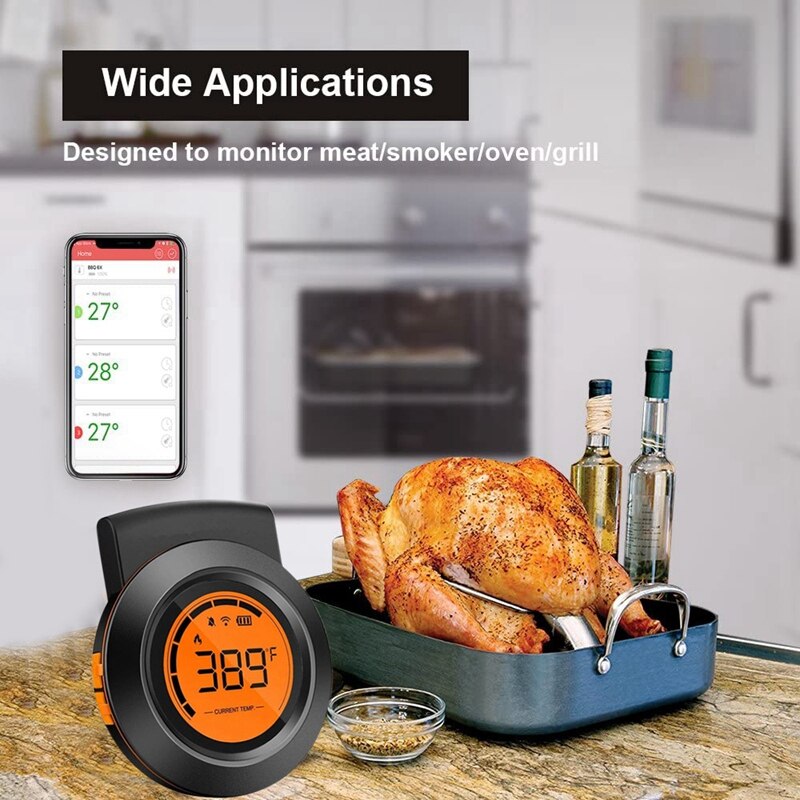 Grill Thermometer Bluetooth Vlees Thermometer Dig Grandado