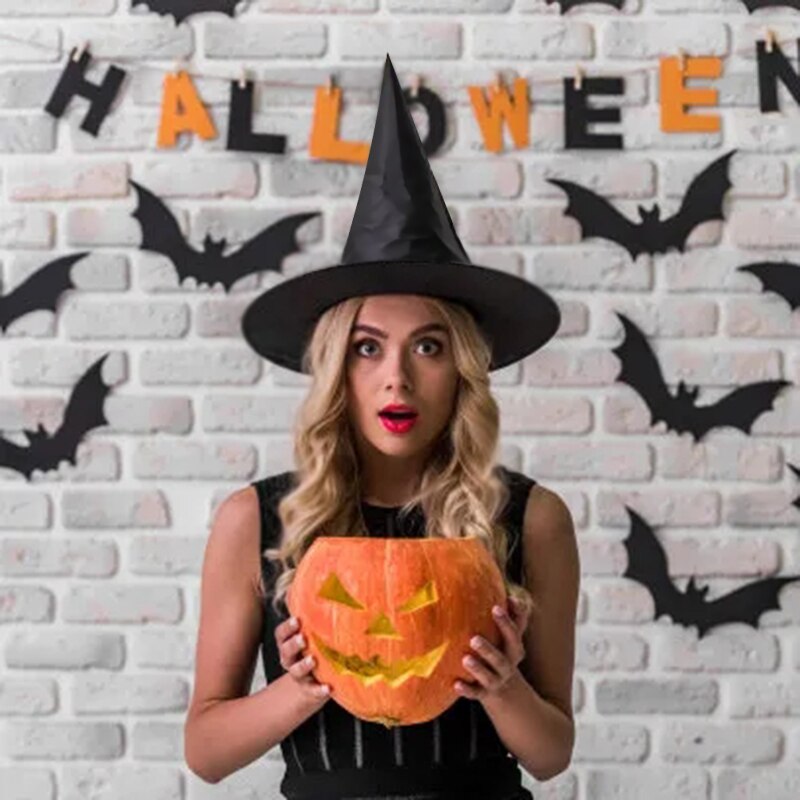 Nieuw Halloween Zwarte Heks Hoed Creatieve Hallowe Grandado