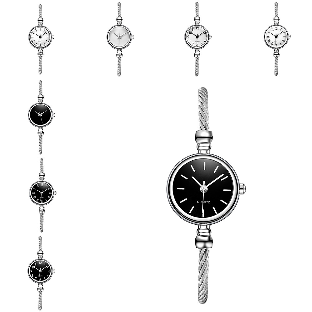 Vrouwen Luxe Zilveren Vrouwen Horloges Casual Quar Grandado