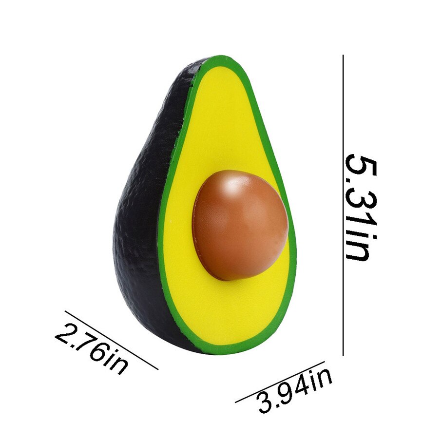 Cartoon Squish Toys Simulated Avocado Slow Rising Grandado