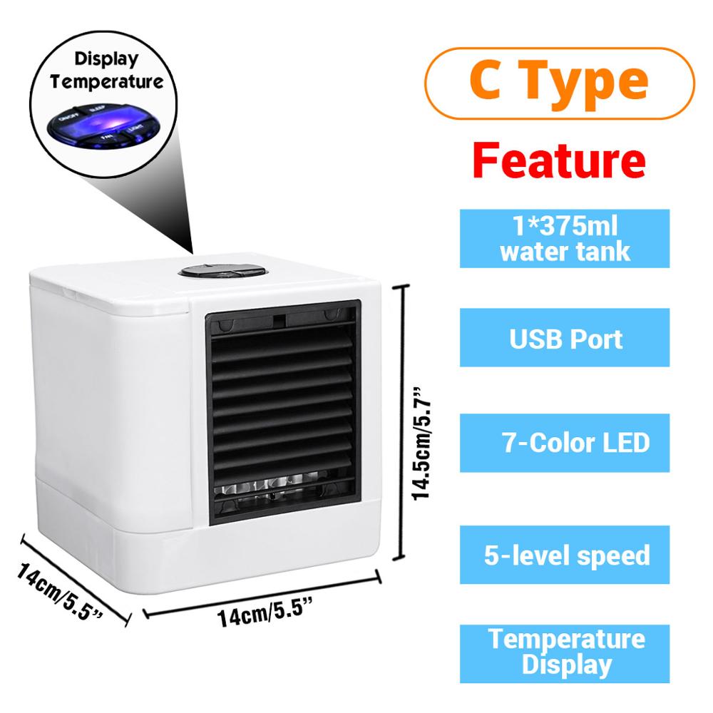 Mini Draagbare Airconditioner Kleuren Licht Cond Grandado