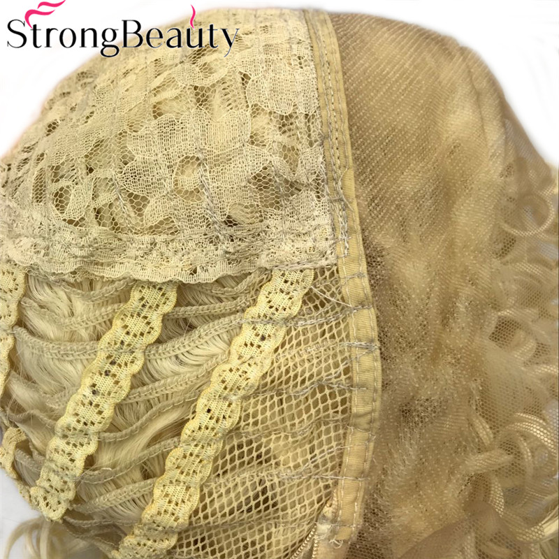 Strongbeauty Blond Front Parykk Syntetisk H R Midd Grandado