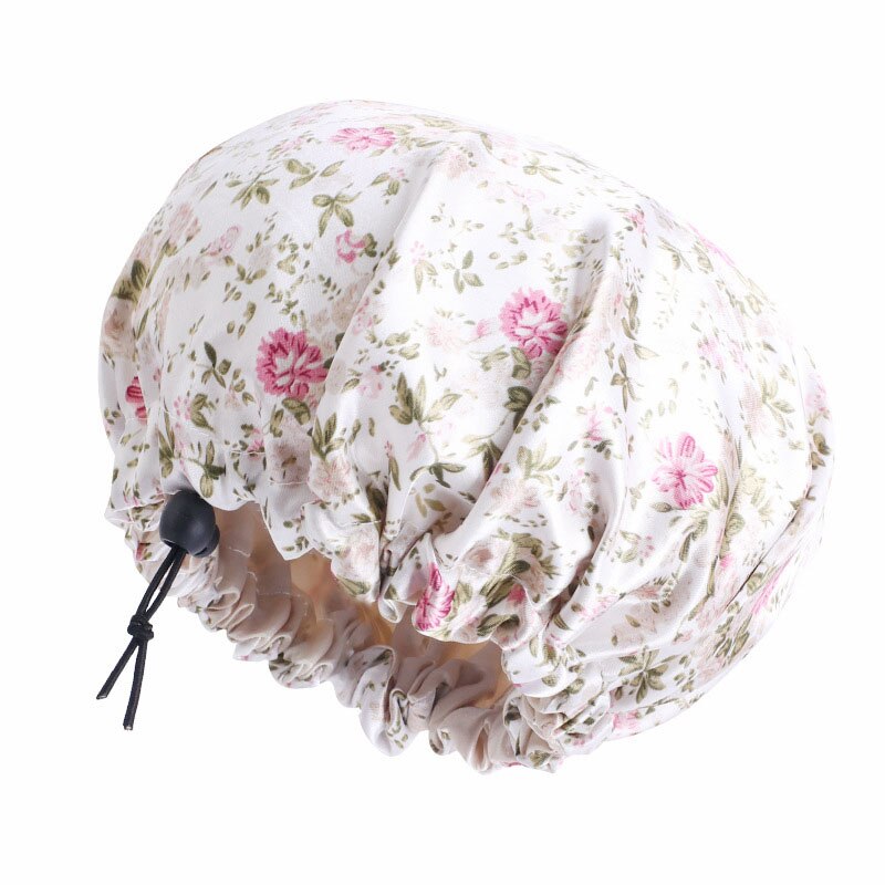 Neue Kinder Seidige Satin Bonnet Cap Doppel Schich Grandado