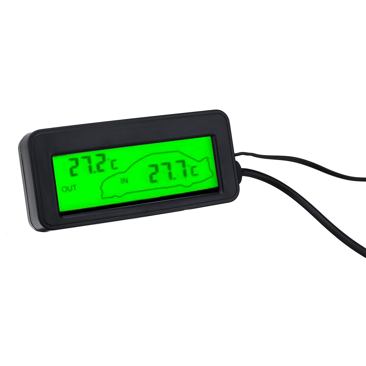 DC 12V Mini Cyfrowy LCD Termometr Samochodowy Wolt Grandado