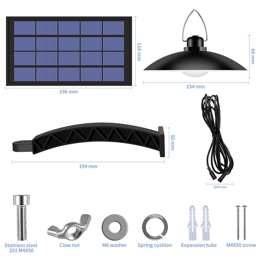 Outdoor Waterdichte Dubbele Hoofd Solar Light Led Grandado