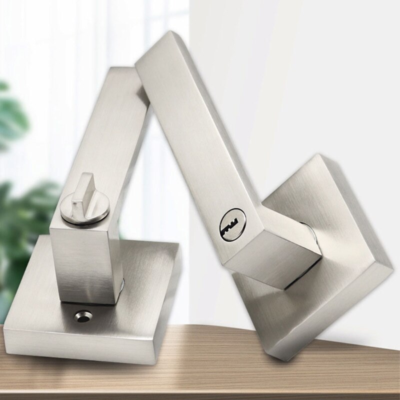 Square Round Zinc Alloy Door Lock Privacy Door Lev Vicedeal