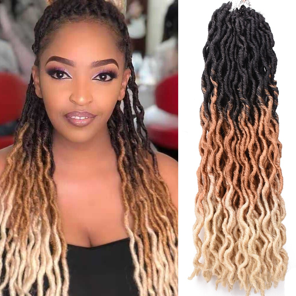 18Inch Nu Locs Haak Hair Vlechten Godin Faux Locs Grandado